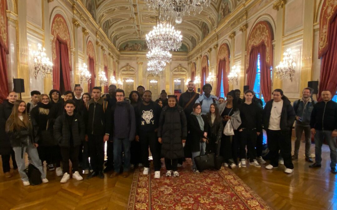 Les élèves du lycée en sortie sur Paris