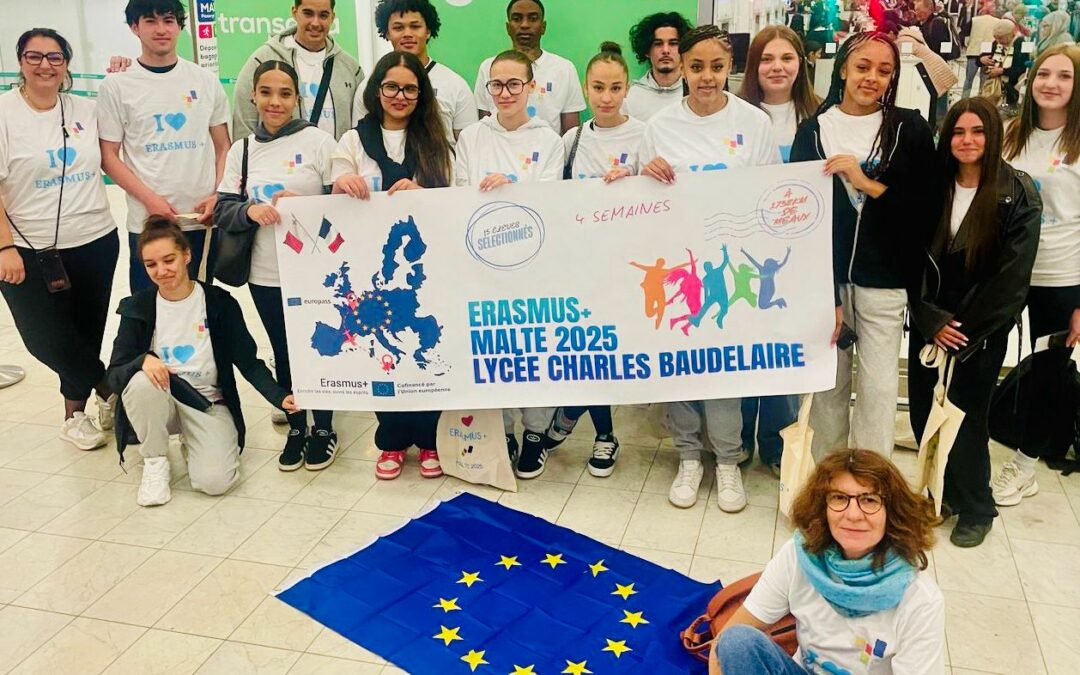 Départ pour Malte : Nos élèves s’envolent pour leur aventure Erasmus+ !
