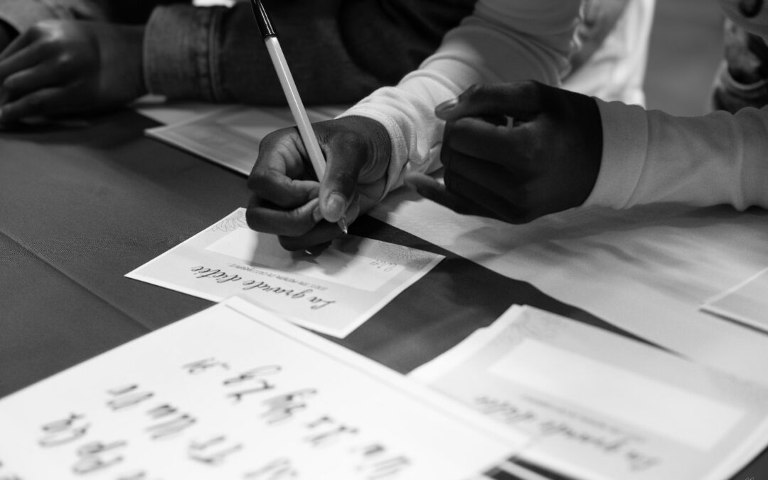 Dictée géante intergénérationnelle au Colisée de Meaux 