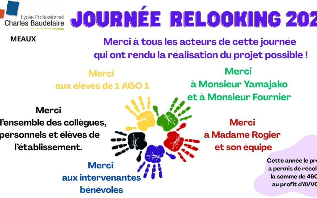 JOURNÉE RELOOKING – Remise du chèque à l’association AVVO